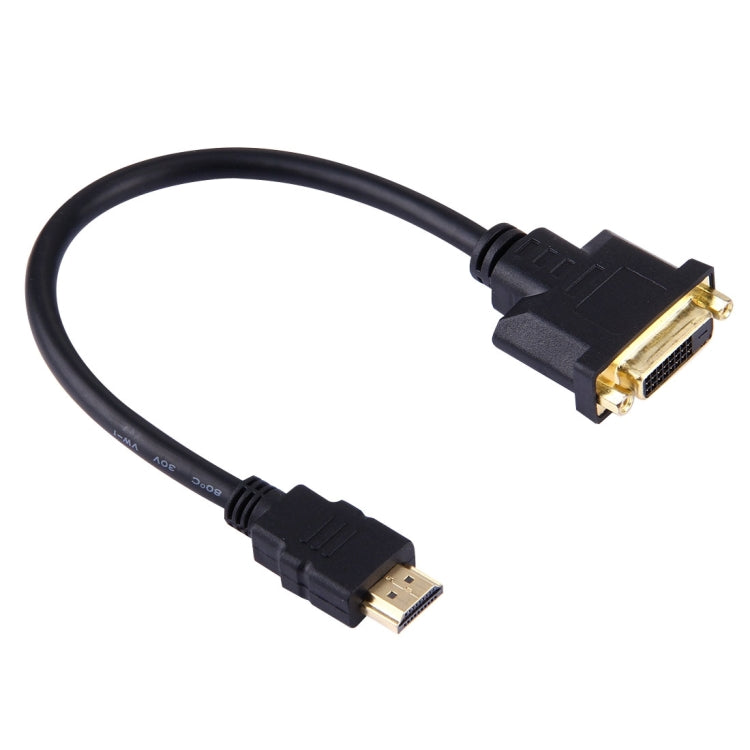 Cavo adattatore HDMI maschio a 24+1 DVI femmina da 30 cm, Length: 30cm Cavo adattatore HDMI maschio a 24+1 DVI femmina da 30 cm, Length: 30cm